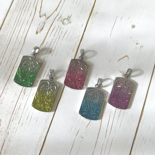 レイヤード加工 リバーシブルドックタグペンダント 【GPSS1358】