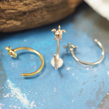 画像をギャラリービューアに読み込む, ホヌスルーピアス 片耳販売 【GESS7001.E】