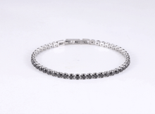 画像をギャラリービューアに読み込む, BSS932 STAINLESS STEEL TENNIS BRACELET WITH ROUND CZ AAB CO..