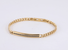 画像をギャラリービューアに読み込む, BSS931 STAINLESS STEEL BRACELET WITH CZ AAB CO..