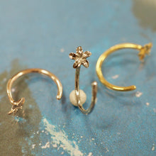 画像をギャラリービューアに読み込む, プルメリアスルーピアス 片耳販売 【GESS7002.E】