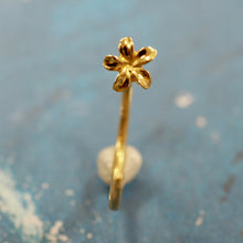 画像をギャラリービューアに読み込む, プルメリアスルーピアス 片耳販売 【GESS7002.E】