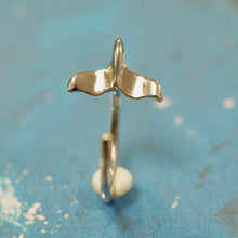 画像をギャラリービューアに読み込む, ホエールテールスルーピアス 片耳販売 【GESS7003.E】
