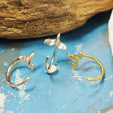 画像をギャラリービューアに読み込む, ホエールテールスルーピアス 片耳販売 【GESS7003.E】