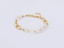 画像をギャラリービューアに読み込む, BSS857 STAINLESS STEEL BRACELET WITH NATURAL STONE AAB CO..