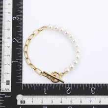画像をギャラリービューアに読み込む, BSS881 STAINLESS STEEL BRACELET WITH SHELL PEARL AAB CO..