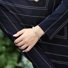 画像をギャラリービューアに読み込む, BSS881 STAINLESS STEEL BRACELET WITH SHELL PEARL AAB CO..