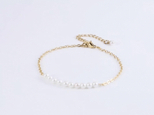 画像をギャラリービューアに読み込む, BSS883 STAINLESS STEEL BRACELET WITH SHELL PEARL AAB CO..