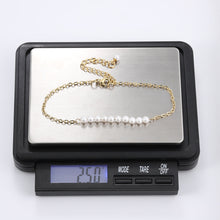 画像をギャラリービューアに読み込む, BSS883 STAINLESS STEEL BRACELET WITH SHELL PEARL AAB CO..