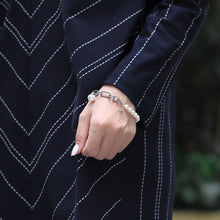 画像をギャラリービューアに読み込む, BSS884 STAINLESS STEEL BRACELET WITH SHELL PEARL AAB CO..