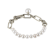 画像をギャラリービューアに読み込む, BSS884 STAINLESS STEEL BRACELET WITH SHELL PEARL AAB CO..