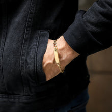 画像をギャラリービューアに読み込む, BSS903 DAMASCUS STEEL BRACELET WITH ID PLATE AAB CO..