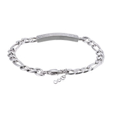 画像をギャラリービューアに読み込む, BSS903 DAMASCUS STEEL BRACELET WITH ID PLATE AAB CO..