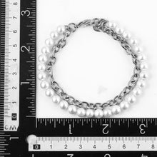 画像をギャラリービューアに読み込む, BSS905 STAINLESS STEEL BRACELET WITH SHELL PEARL AAB CO..