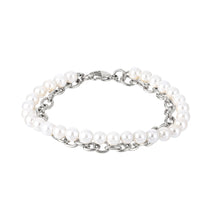 画像をギャラリービューアに読み込む, BSS905 STAINLESS STEEL BRACELET WITH SHELL PEARL AAB CO..