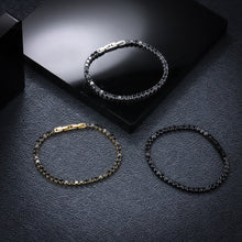 画像をギャラリービューアに読み込む, BSS932 STAINLESS STEEL TENNIS BRACELET WITH ROUND CZ AAB CO..