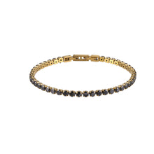 画像をギャラリービューアに読み込む, BSS932 STAINLESS STEEL TENNIS BRACELET WITH ROUND CZ AAB CO..