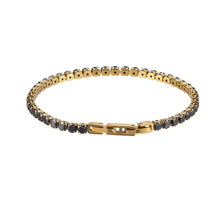 画像をギャラリービューアに読み込む, BSS932 STAINLESS STEEL TENNIS BRACELET WITH ROUND CZ AAB CO..