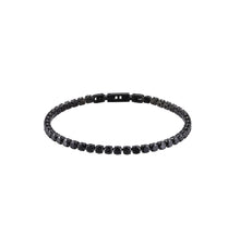 画像をギャラリービューアに読み込む, BSS932 STAINLESS STEEL TENNIS BRACELET WITH ROUND CZ AAB CO..