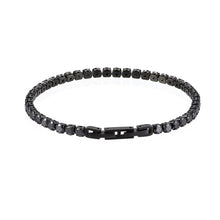 画像をギャラリービューアに読み込む, BSS932 STAINLESS STEEL TENNIS BRACELET WITH ROUND CZ AAB CO..