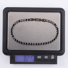 画像をギャラリービューアに読み込む, BSS932 STAINLESS STEEL TENNIS BRACELET WITH ROUND CZ AAB CO..