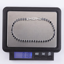 画像をギャラリービューアに読み込む, BSS932 STAINLESS STEEL TENNIS BRACELET WITH ROUND CZ AAB CO..