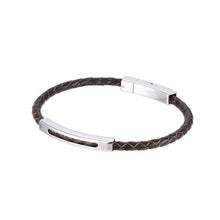 画像をギャラリービューアに読み込む, BSS940 STAINLESS STEEL LEATHER BRACELET AAB CO..