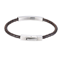 画像をギャラリービューアに読み込む, BSS940 STAINLESS STEEL LEATHER BRACELET AAB CO..