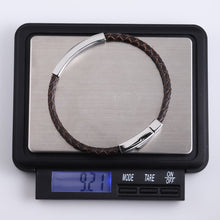 画像をギャラリービューアに読み込む, BSS940 STAINLESS STEEL LEATHER BRACELET AAB CO..