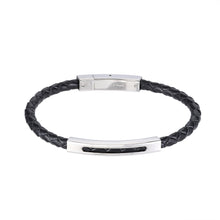 画像をギャラリービューアに読み込む, BSS940 STAINLESS STEEL LEATHER BRACELET AAB CO..