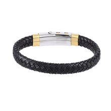 画像をギャラリービューアに読み込む, BSS941 STAINLESS STEEL LEATHER BRACELET AAB CO..