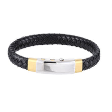 画像をギャラリービューアに読み込む, BSS941 STAINLESS STEEL LEATHER BRACELET AAB CO..