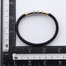 画像をギャラリービューアに読み込む, BSS941 STAINLESS STEEL LEATHER BRACELET AAB CO..