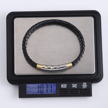 画像をギャラリービューアに読み込む, BSS941 STAINLESS STEEL LEATHER BRACELET AAB CO..