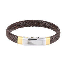 画像をギャラリービューアに読み込む, BSS941 STAINLESS STEEL LEATHER BRACELET AAB CO..