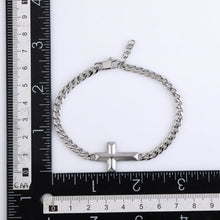 画像をギャラリービューアに読み込む, BSS942 DAMASCUS STEEL CROSS BRACELET AAB CO..