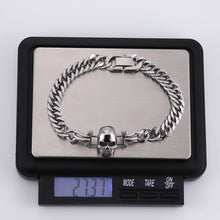 画像をギャラリービューアに読み込む, BSS948 STAINLESS STEEL SKULL BRACELET AAB CO..