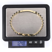 画像をギャラリービューアに読み込む, BSS951 STAINLESS STEEL TENNIS BRACELET WITH ROUND CZ AAB CO..