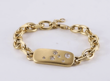 画像をギャラリービューアに読み込む, BSS957 STAINLESS STEEL BRACELET WITH CZ AAB CO..