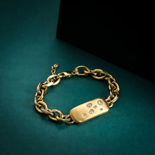 画像をギャラリービューアに読み込む, BSS957 STAINLESS STEEL BRACELET WITH CZ AAB CO..