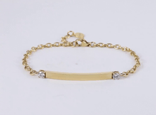 画像をギャラリービューアに読み込む, BSS962 STAINLESS STEEL BRACELET WITH CZ AAB CO..