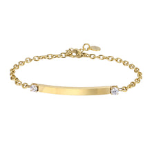 画像をギャラリービューアに読み込む, BSS962 STAINLESS STEEL BRACELET WITH CZ AAB CO..