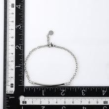 画像をギャラリービューアに読み込む, BSS962 STAINLESS STEEL BRACELET WITH CZ AAB CO..