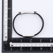 画像をギャラリービューアに読み込む, stainless steel bracelet, leather bracelet, man jewelry