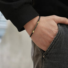 画像をギャラリービューアに読み込む, BSS981 STAINLESS STEEL CABLE BRACELET WITH BLACK CZ AAB CO..