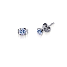 画像をギャラリービューアに読み込む, ESJ02 STAINLESS STEEL EAR STUDS CZ AAB CO..
