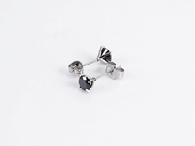 画像をギャラリービューアに読み込む, ESJ02 STAINLESS STEEL EAR STUDS CZ AAB CO..