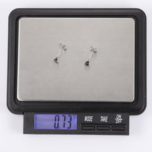 画像をギャラリービューアに読み込む, ESJ02 STAINLESS STEEL EAR STUDS CZ AAB CO..