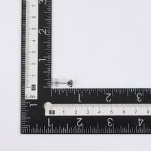 画像をギャラリービューアに読み込む, ESJ04 STAINLESS STEEL EAR STUDS CZ AAB CO..