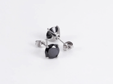 画像をギャラリービューアに読み込む, ESJ05 STAINLESS STEEL EAR STUDS CZ AAB CO..